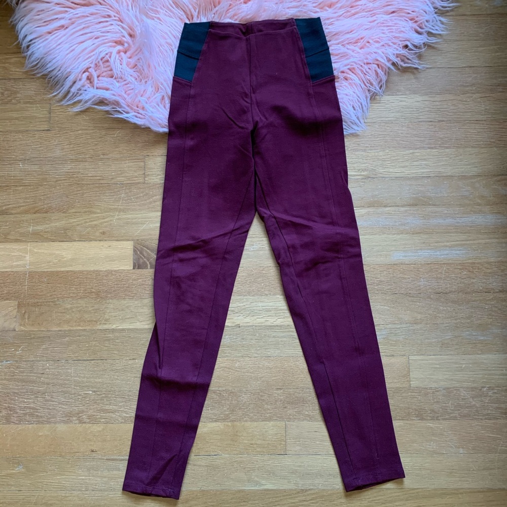 Maroon Dressy Leggings